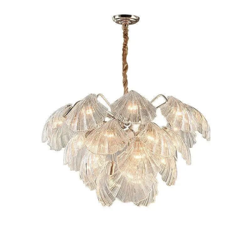 Nordic Light luxury living room chandelier modern simple personality room dining room art lamp creative shell bedroom lamp