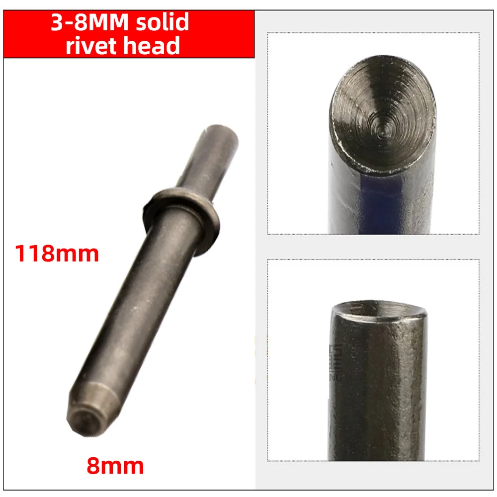 HIFESON 2/3/4/5/6/8MM Pneumatic Rivet Head Semi-Hollow Solid Rivet Head Pneumatic Hammer Traffic Advertising Sign Rivet Head
