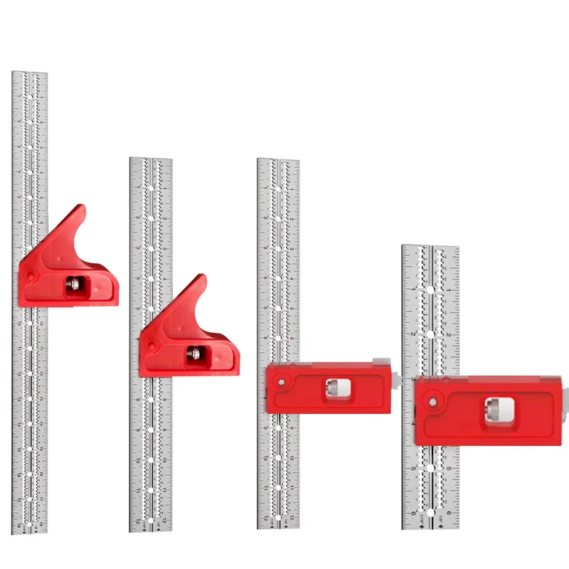 Mini Indexable Combination and Double Square Rafter Square and Combination Square Tool Woodworking Edge Corner Set