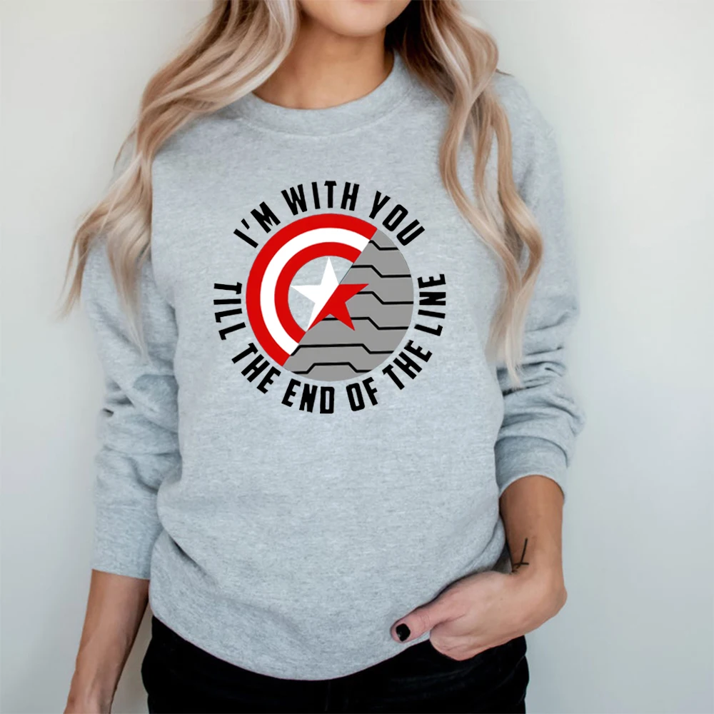 Vintage Barnes Est. 1917 Sweatshirt Women Bucky Barnes Winter Soldier Hoodie Tv Show Inspired Sebastian Stan Crewneck Sweatshirt