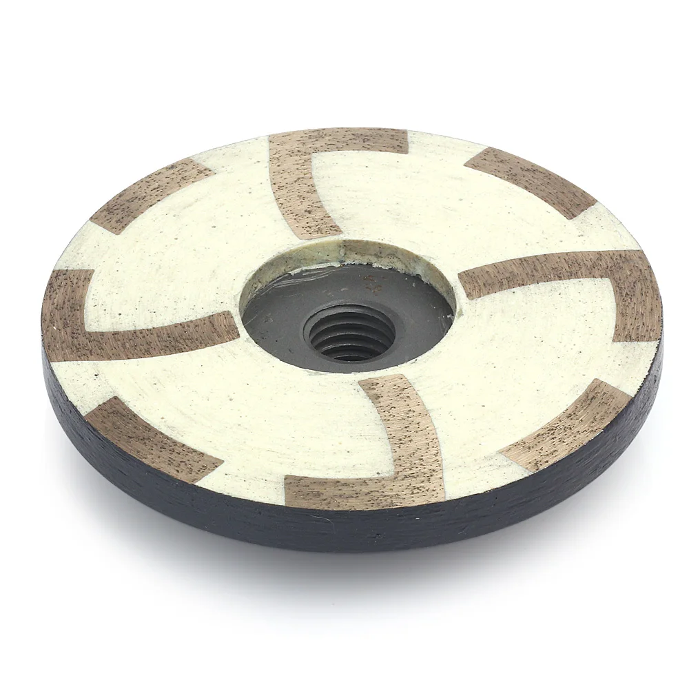 Solidure 100mm fine grit resin filled diamond grinding cup wheels with Iron backer for grinding stone,concrete and tiles