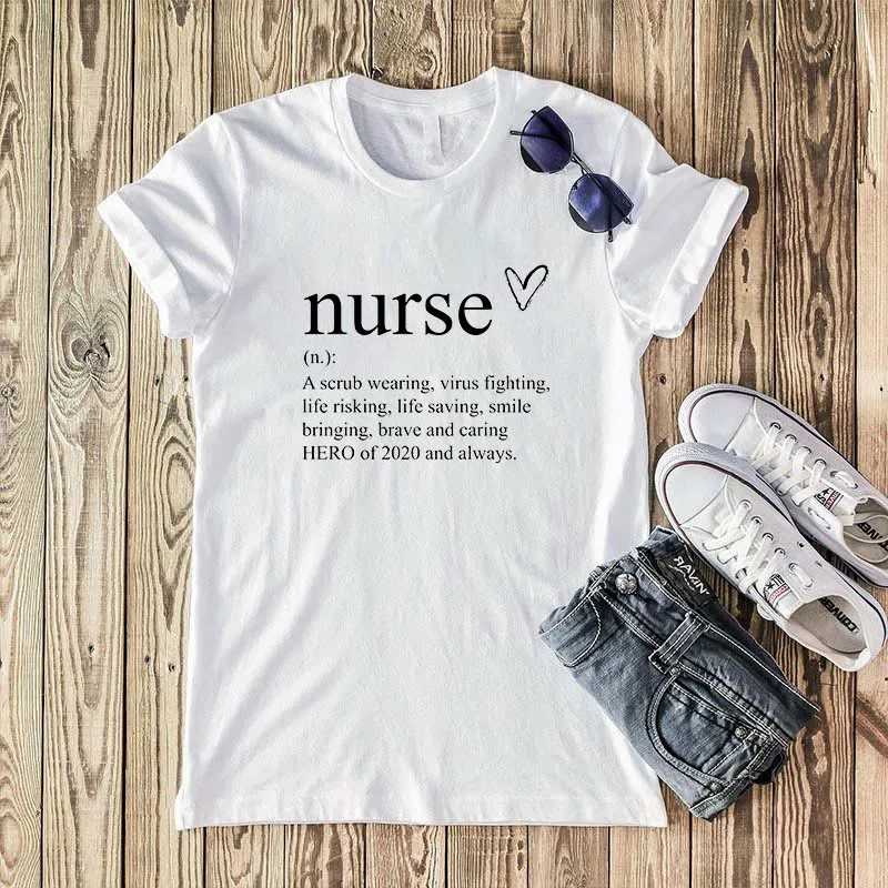 2021 Women t-shirt Summer nurse I'll be there for you t-shirt funny design Ladies Tops Casual Short sleeve Harajuku tshirt femme