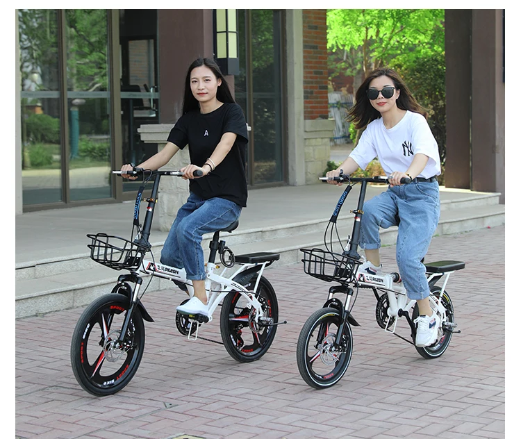 Super Light Portable 16/20 Inch Variable Speed Disc Brake Folding Bike