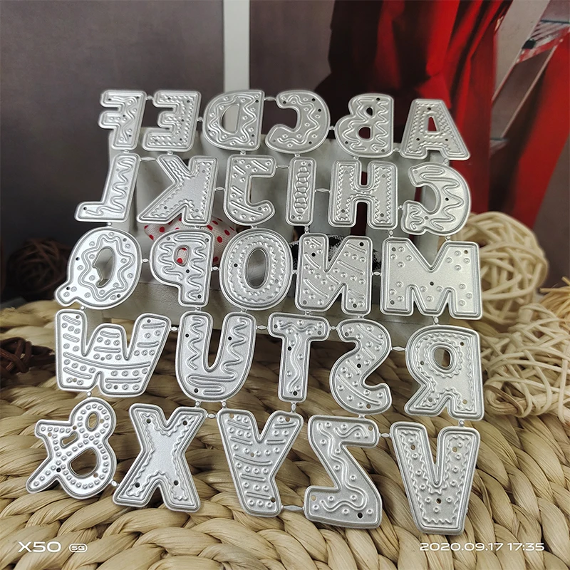 New Arrival English Capital Alphabet Letter Metal Cutting Dies for 2023 DIY Scrapbooking Card Making Decoration Word Stencils