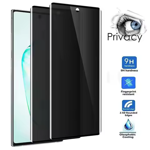 Anti Spy Tempered Glass Full Screen Protector, Privacy Film, for Samsung S24, S23, S22, S21, 20 Ultra Plus, Note 20, 10 Plus Pro