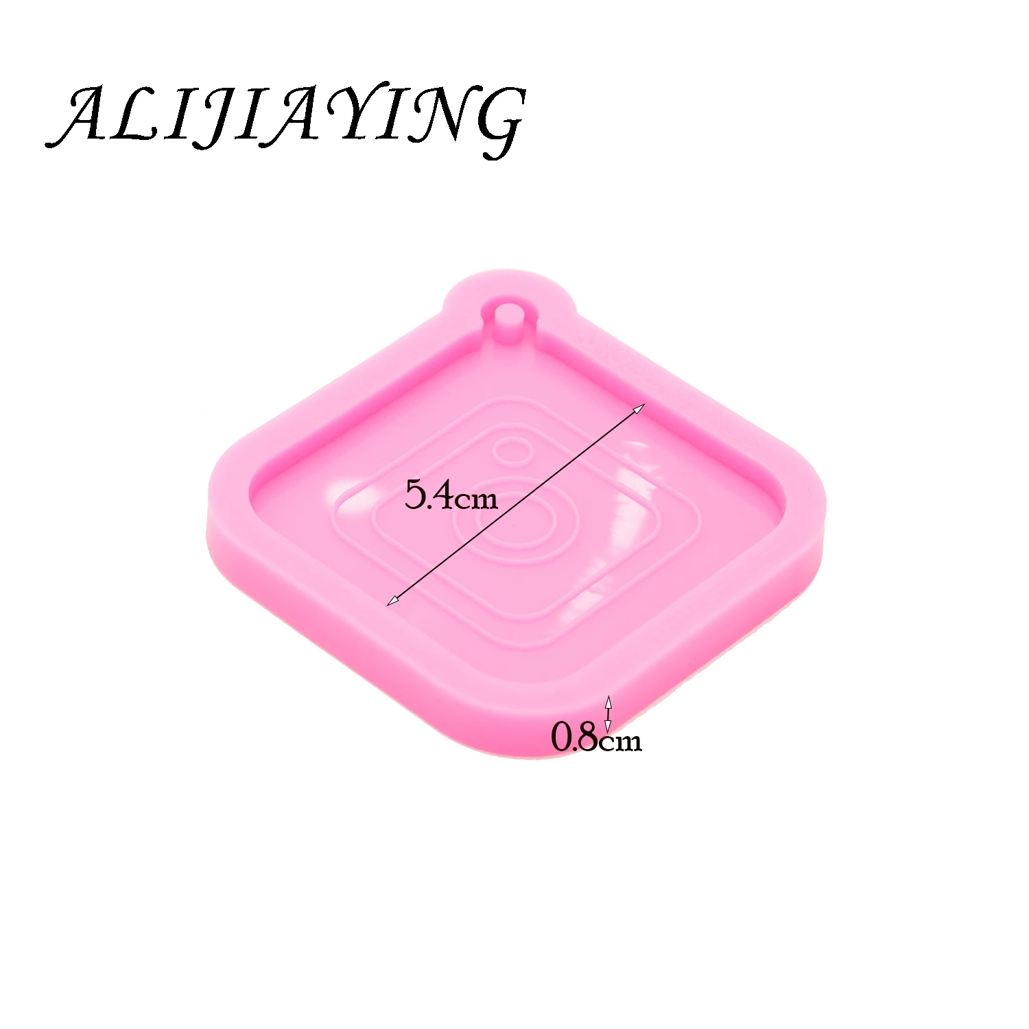 Shiny Silicone Mold for keychain pendant - Resin Crafting Mold - Diy Epoxy Resin Molds Jewelry Making DY0820