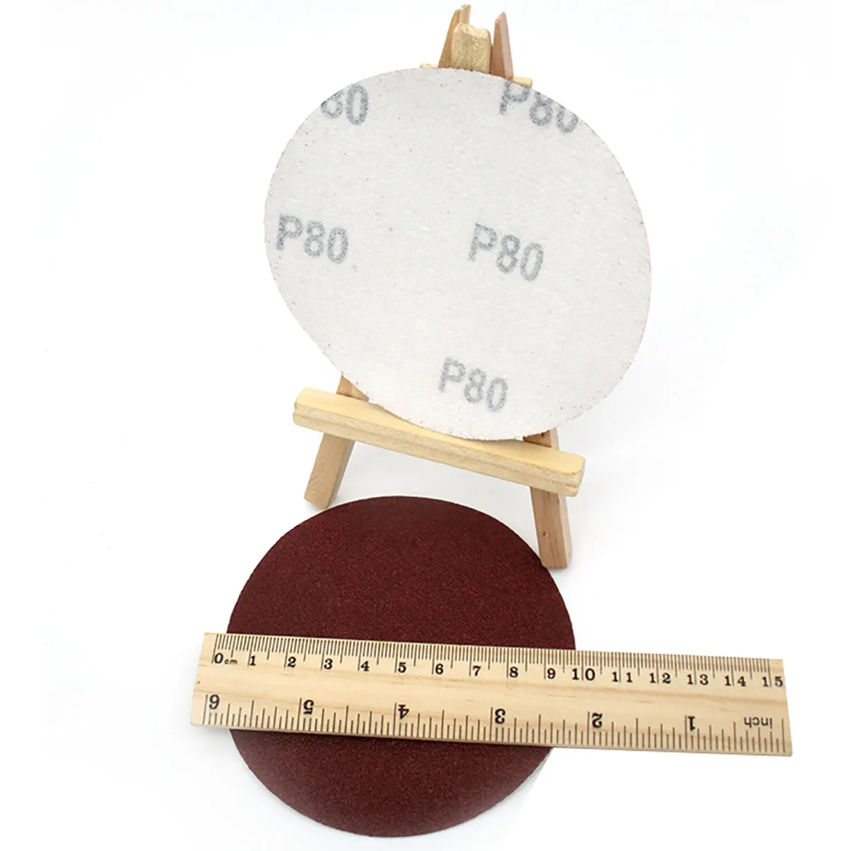 20 pz 4 pollici 100mm Hook & Loop dischi abrasivi rosso ossido di alluminio carta vetrata a secco da 60 a 2000 grana per levigatura lucidatura metallo legno