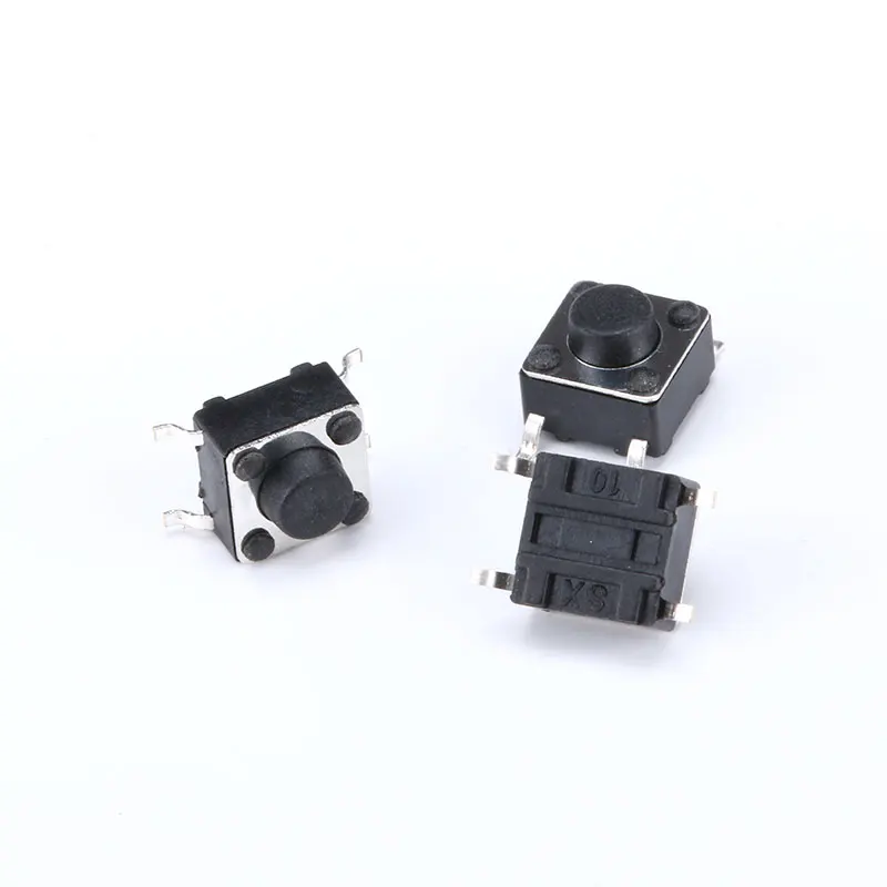 100Pcs Push Button Switch 6*6*5 Tact Switch Tactile 6x6x5 Micro Switch SMD SMT height is 5mm ON/OFF keys button