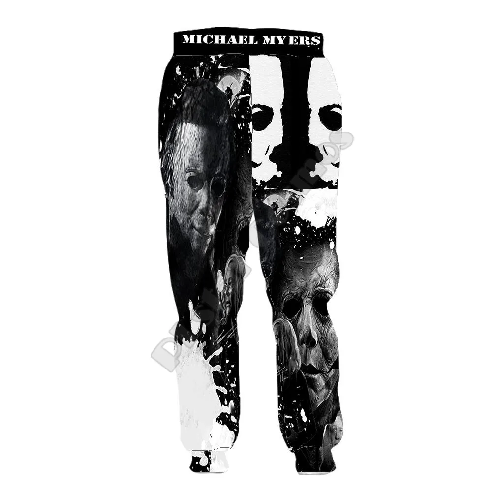 PLstar Cosmos Michael Myers Pants Men Women Novelty 3D Printed Funny Pants Full Hip Hop Sweatpants Drop shipping style-4