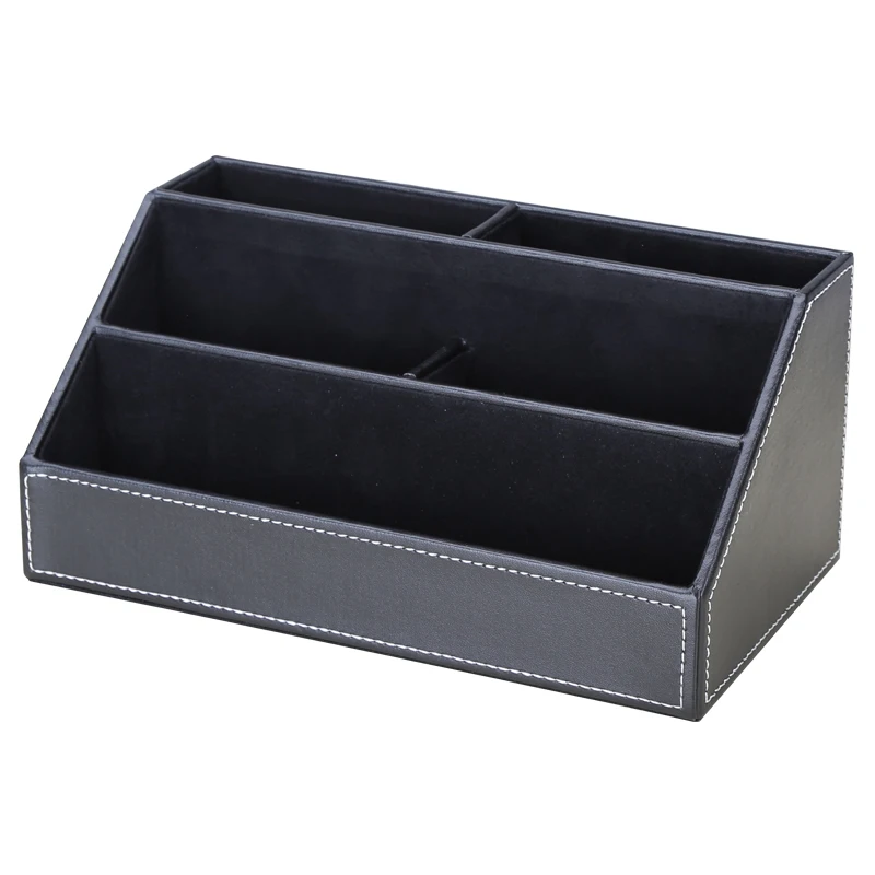 

Quality Business Home PU Leather Desktop Stationery Sundries Storage Box
