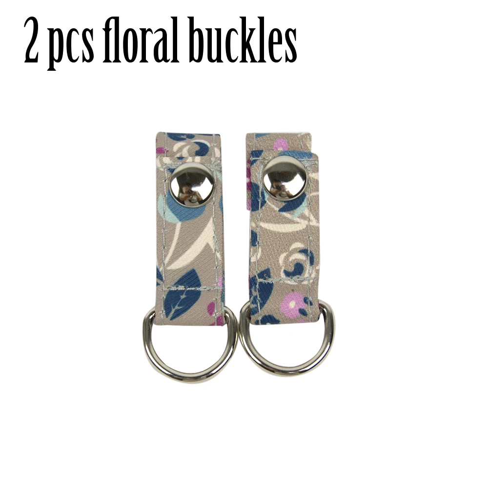 Fashion Canvas floral fabric shoulder strap buckle for EVA O bag accessories