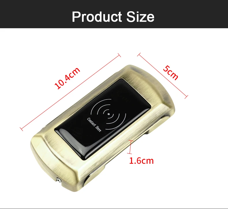 Zinc alloy RFID Gym Fitness Electronic Digital Locker Lock RF ID card