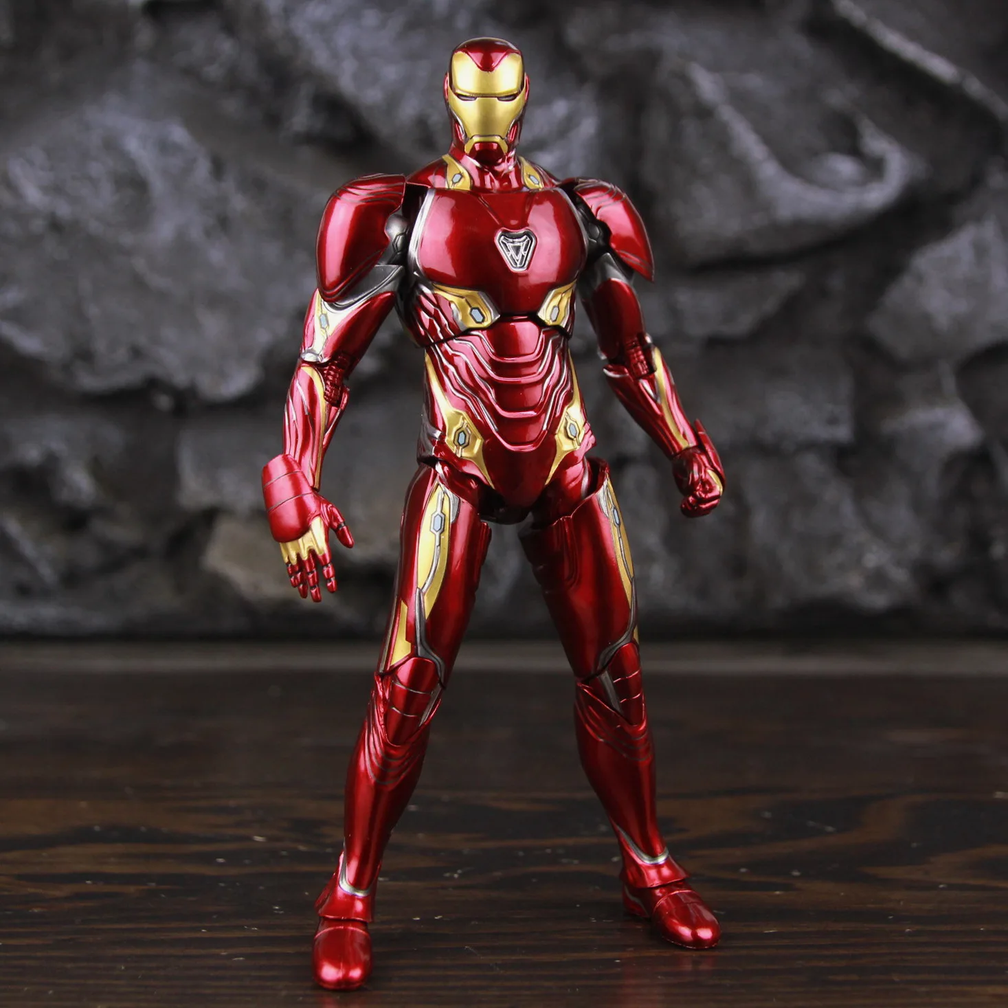 ZD Toys Deluxe Ironman Mark L 50 MK50 Nano Armor Weapons 7" Actionfigur LED-Lichtplattform Tony Stark Infinity War Modellpuppe – Detail 24