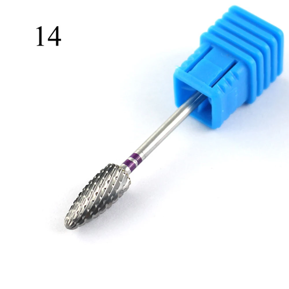 16 Type Carbide Nail Drill Rotary Elecreic Bits Cutters For Milling Machine Manicure Gel Polish Burr Cuticle Tools Accessories