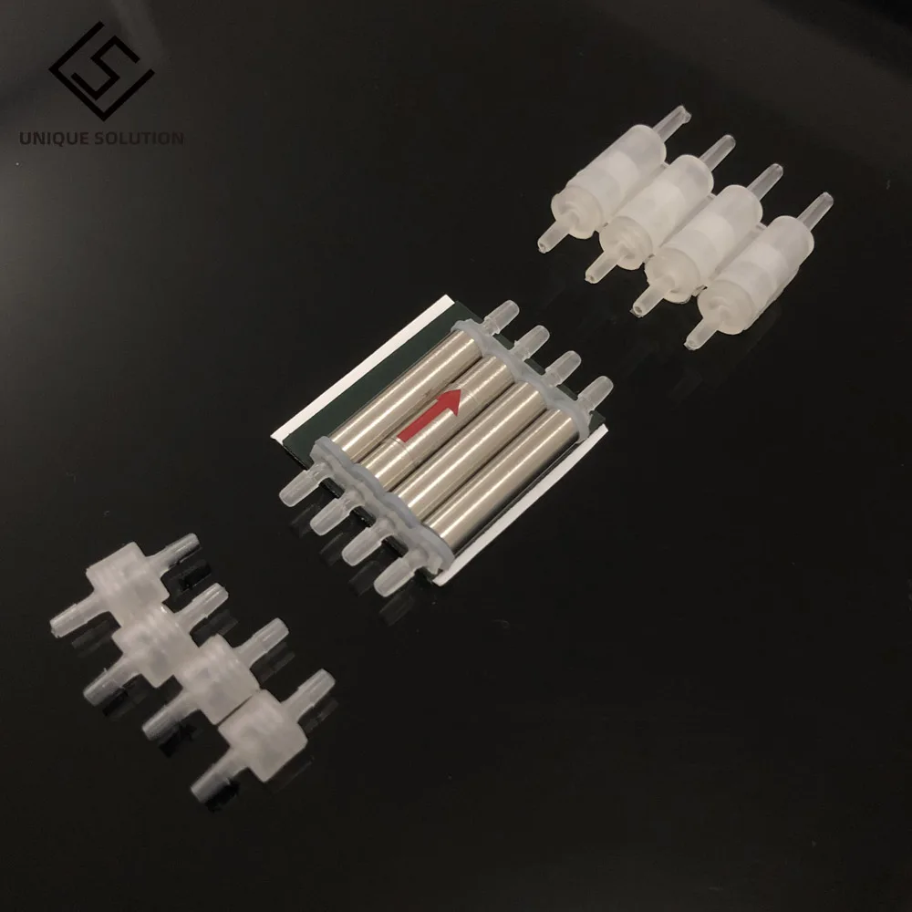 CISS Ink  Connector One Way Valve for CISS  Connector One Way Valve for Bulk Ink System 4 color White Transparent