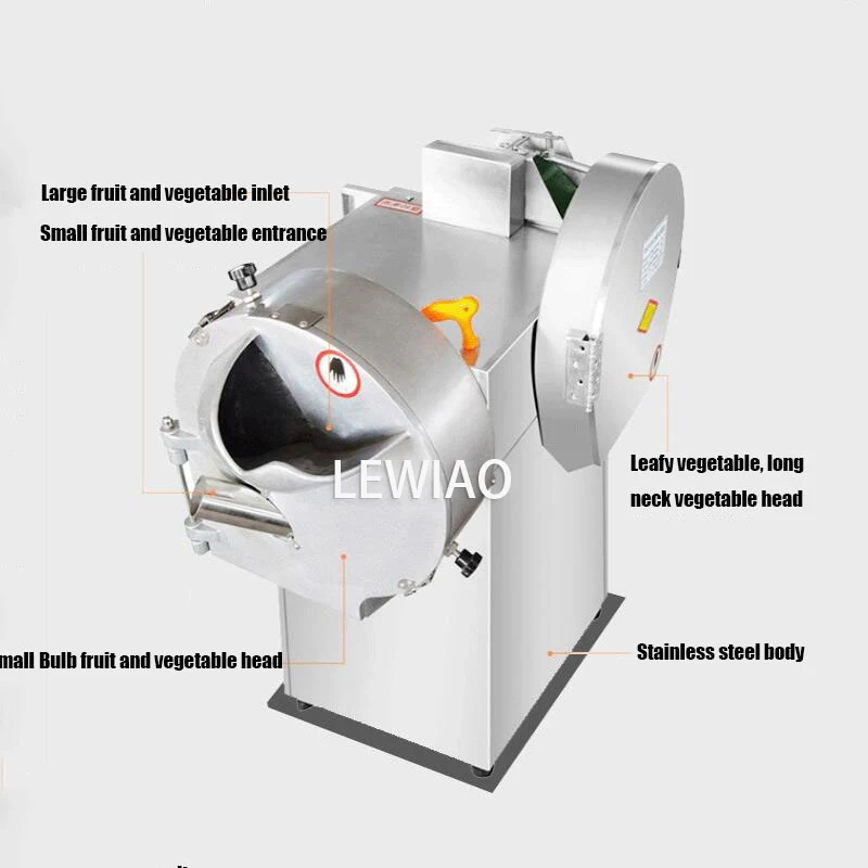 Machine de découpe de Fruits et légumes de haute qualité, Machine de déchiquetage de carottes, Machines de coupe de légumes à feuilles vertes