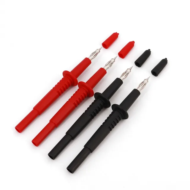 2 pary 4mm mosiądz bananowy wtyk męski sonda testowa Pin Pen do oscyloskopu multimetru