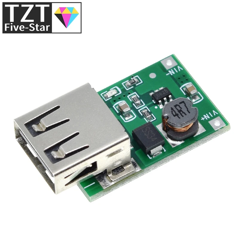 2V-5V zu 5V 1200MA USB-Ausgang Boost-Konverter Mini DC-DC Step-up Strommodul Lithium-Batterie-Ladeplatine für Telefonkamera – Detail 2