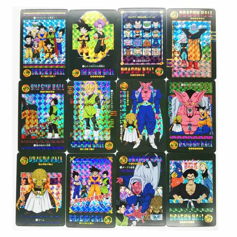 54pcs/set Dragon Ball Z GT Stormy Situation No.6 Super Saiyan Heroes Battle Ultra Instinct Goku Vegeta Game Collection Cards