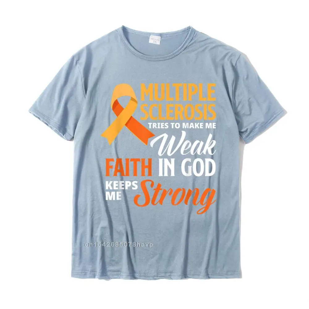 Multiple Sclerosis Faith God Jesus Multiple Sclerosis T-Shirt Tshirts Tops & Tees Coupons Cotton Casual Casual Student