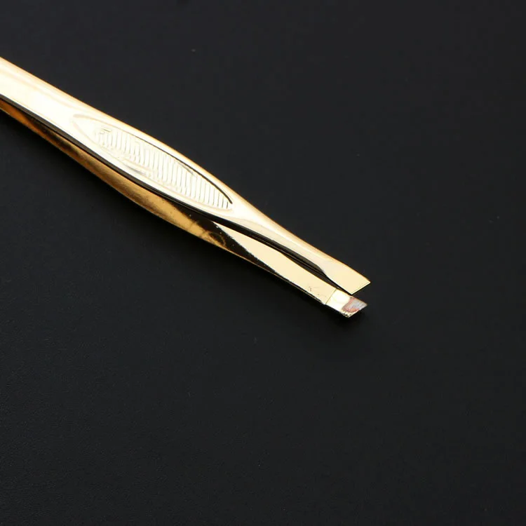 Pinzette per sopracciglia in acciaio inossidabile Pinzette per sopracciglia Make Up Punta inclinata Clip per rimozione peli Ciglia finte per viso Naso Strumento di bellezza