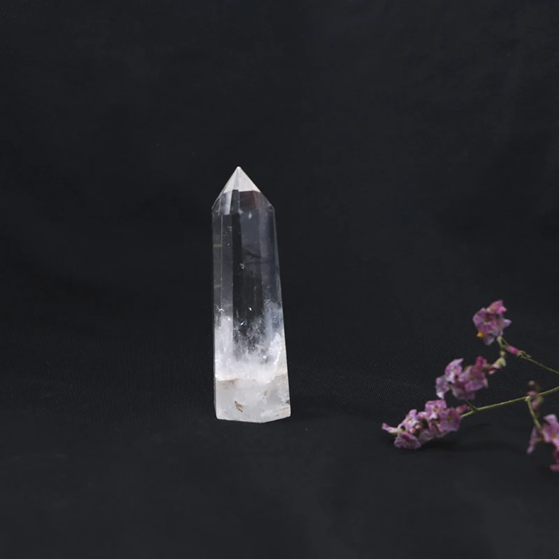 1PC 100%Natural Rock Crystal Quartz Hexagonal Rod Point Quartz Crystal Mineral Ornament Modern Home Decoration Small Decora Gift