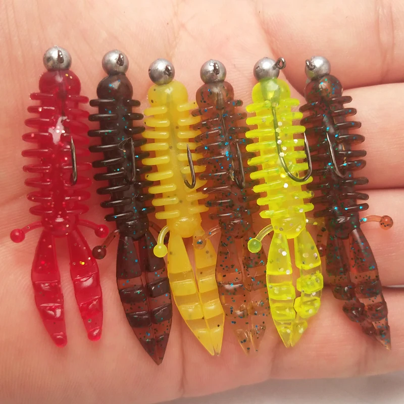 Vinilo Camarón Mini Cola Suave 5,5 cm – Señuelo pesca deportiva