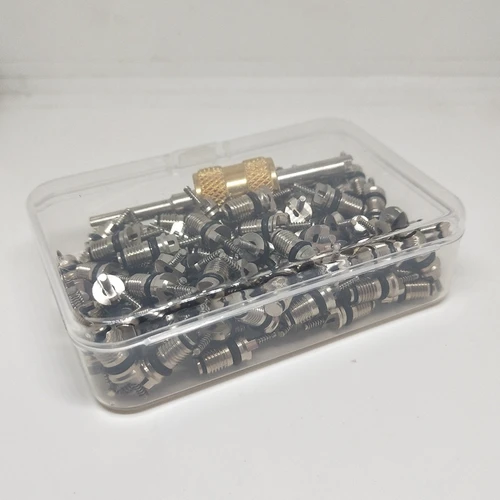 Núcleo de válvula de interfaz de aire acondicionado R134, núcleo de válvula de reflujo de corte, núcleo de válvula de interfaz media fría de carga, 101 Uds.