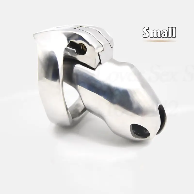 New Stainless Steel HT V4 Penis Cage Lockable Penis Lock Cock Cage Penis Metal Cock Ring Chastity Cage Sex Toys For Men.