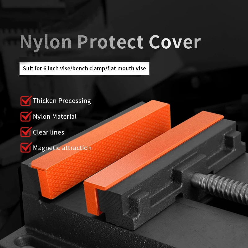 6Inch Kềm Ê Nylon Bảo Vệ Dải Băng Ghế Dự Bị Kẹp Bảo Vệ Accessorie 2 Chống Trơn Trượt Kềm Ê Kẹp Khối Có Từ Tính tấm Bảo Vệ