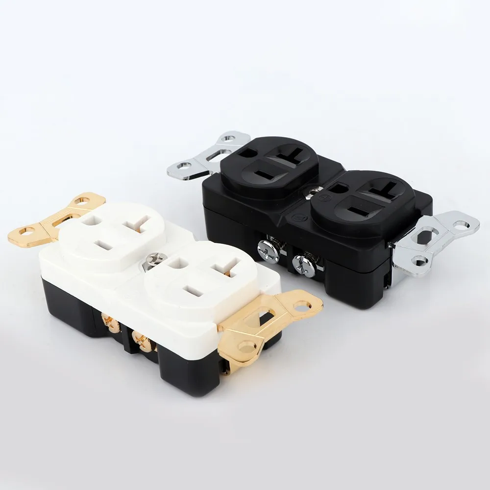 Distribuidor de corriente de pared de alta gama, toma de corriente estándar americano, núcleo de enchufe de pared 20A, audio HIFI especial 86, asiento trasero