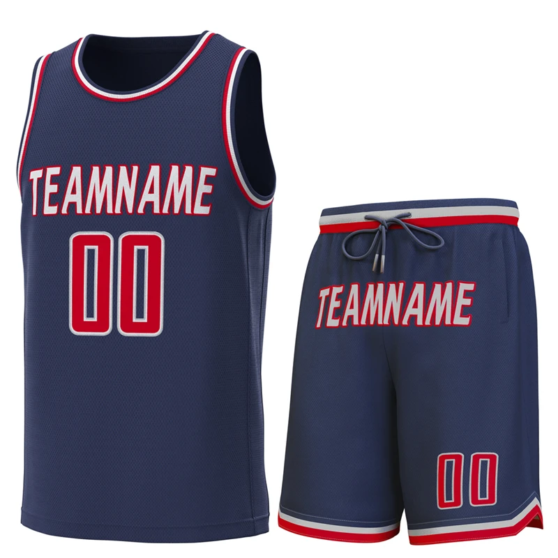 Customized  Embroidery Basketball Jersey Men Match Suit Customization Youth Training Uniform Breath