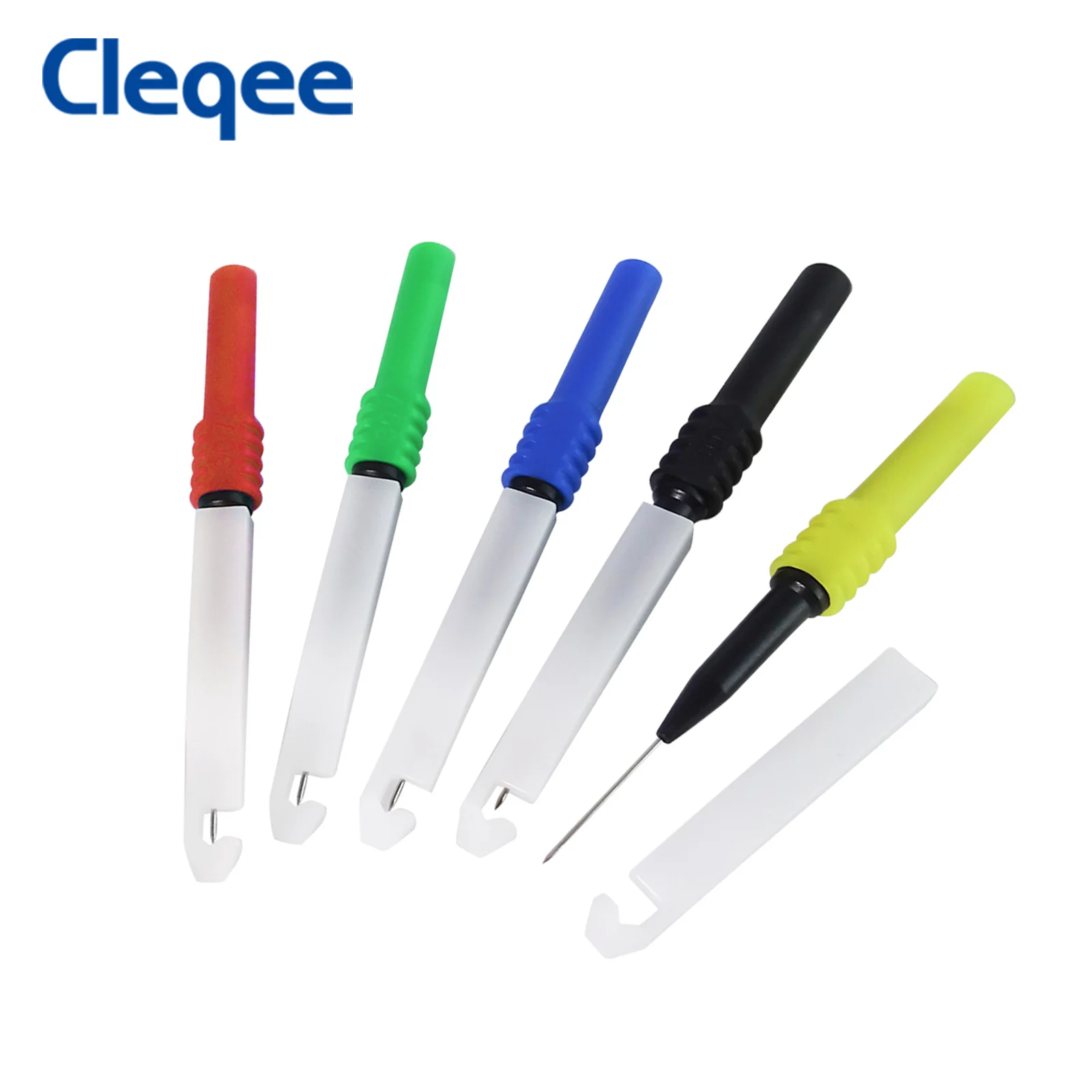 Cleqee P30009 5 Cái Cách Nhiệt Dây Xỏ Đầu Dò, Ô Tô Chẩn Đoán Thử Nghiệm Phụ Kiện Dụng Cụ Sửa Chữa Kim, Lưng Đầu Đo Bộ