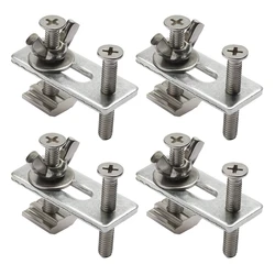 4 pces t-track mini segure para baixo kit braçadeira com máquina de gravura do ferro placa braçadeira fixação para máquina de gravura cnc