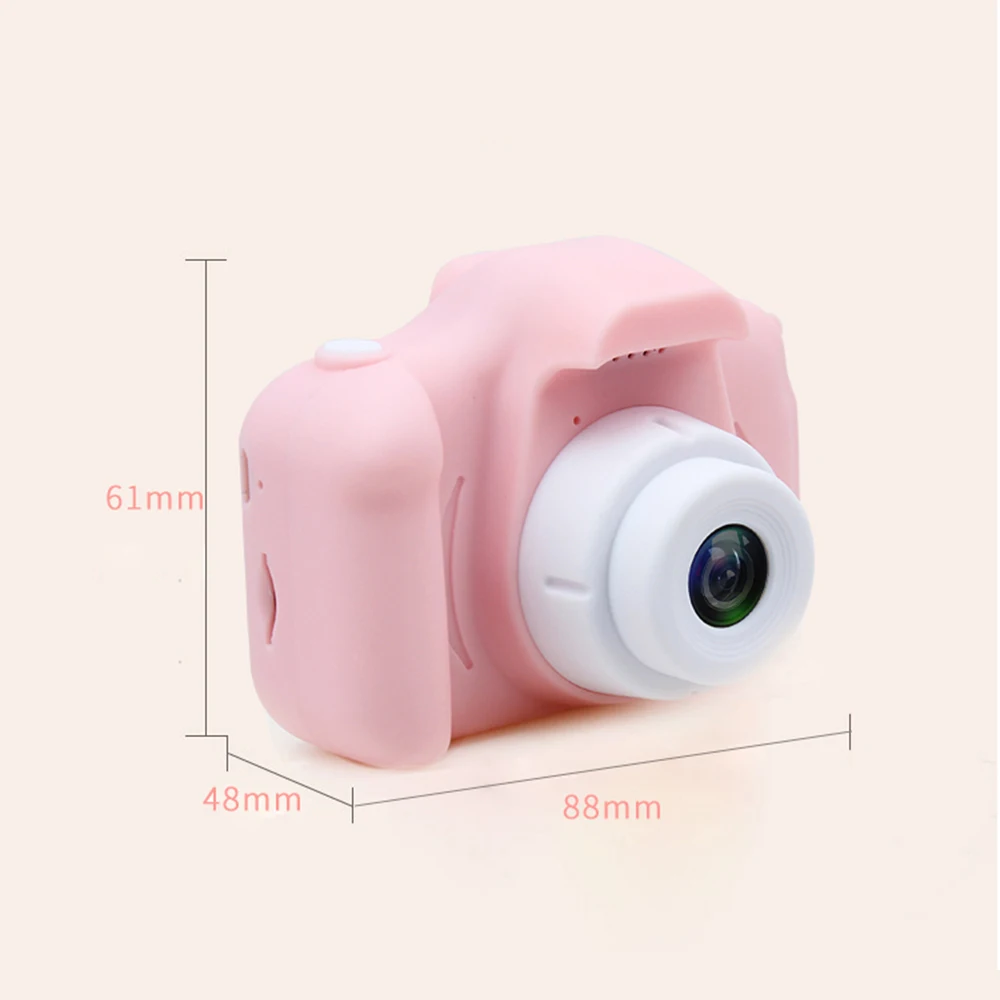 Kids Mini Digital Camera 2 Inch Cartoon Cute Camera Toys Children Birthday Christmas Gift 1080P Toddler Toys Camcorder Camera