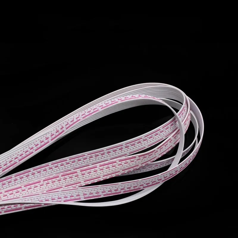 1 metr UL2468 płaski kabel taśmowy 26AWG wyświetlacz LED ekran 2.54mm czerwony i biały pcv wstążka kabel 4P 5P 6P 7P 8P 9P 10P 12P — zdjęcie 5