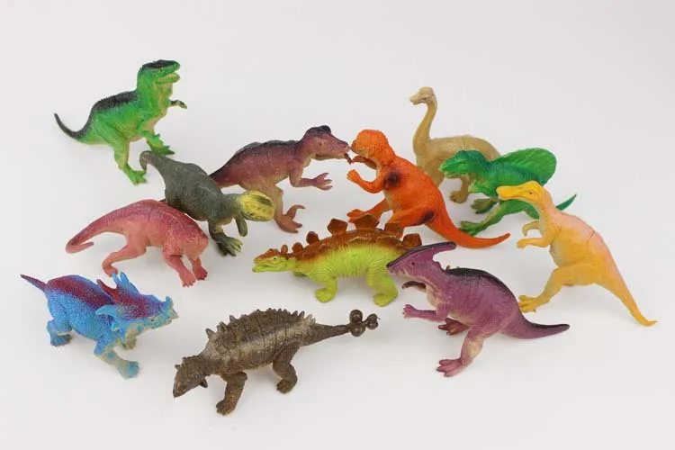 12pcs/lot batch mini dinosaur model children's educational toys simulation animal small gifts wholesale student gifts kids toys