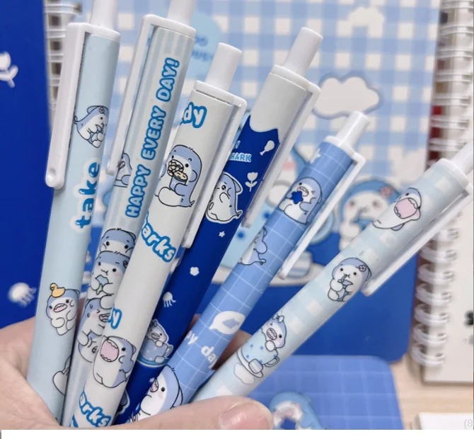 1PC Lovely Shark Baby Gel Pen Cartoon Pattern Gel Pens Male Female Students Stationery Friend Meeting Gift (SS-1049)