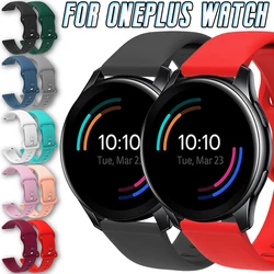 For OnePlus Smart Watch 22mm Silicone Strap Smartwatch Replacement Band Quick Release One Button-Fit Sport Bracelet Accessories