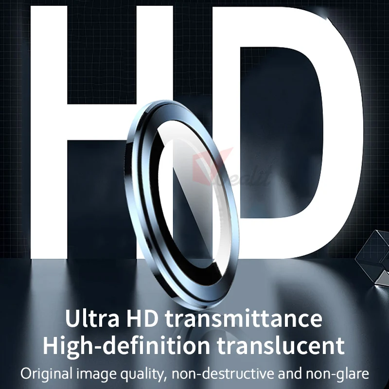 Luxury Metal Camera Lens Protector Screen Glass For iPhone 13 Pro Max 13 Mini 3D Camera Protector For iPhone 13 Pro Lens Glass