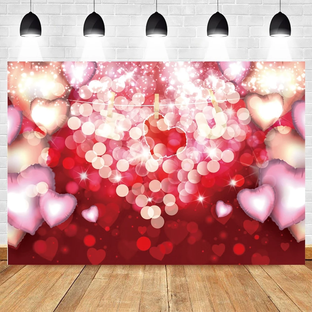 

Bokeh Love Sweet Heart Valentine's Day Backdrop Photography Baby Birthday Party Decoration Banner Kids Photoshoot Background