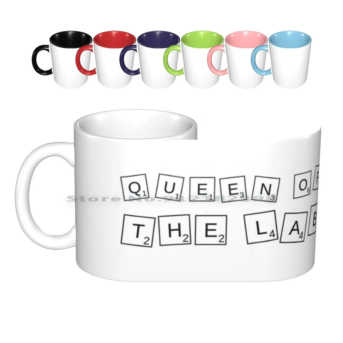 Queen Of The Lab-Scientist Ceramic Mugs Coffee Cups Milk Tea Mug Science Queen Of The Lab Lab Scientist Chemistry Chemistry I