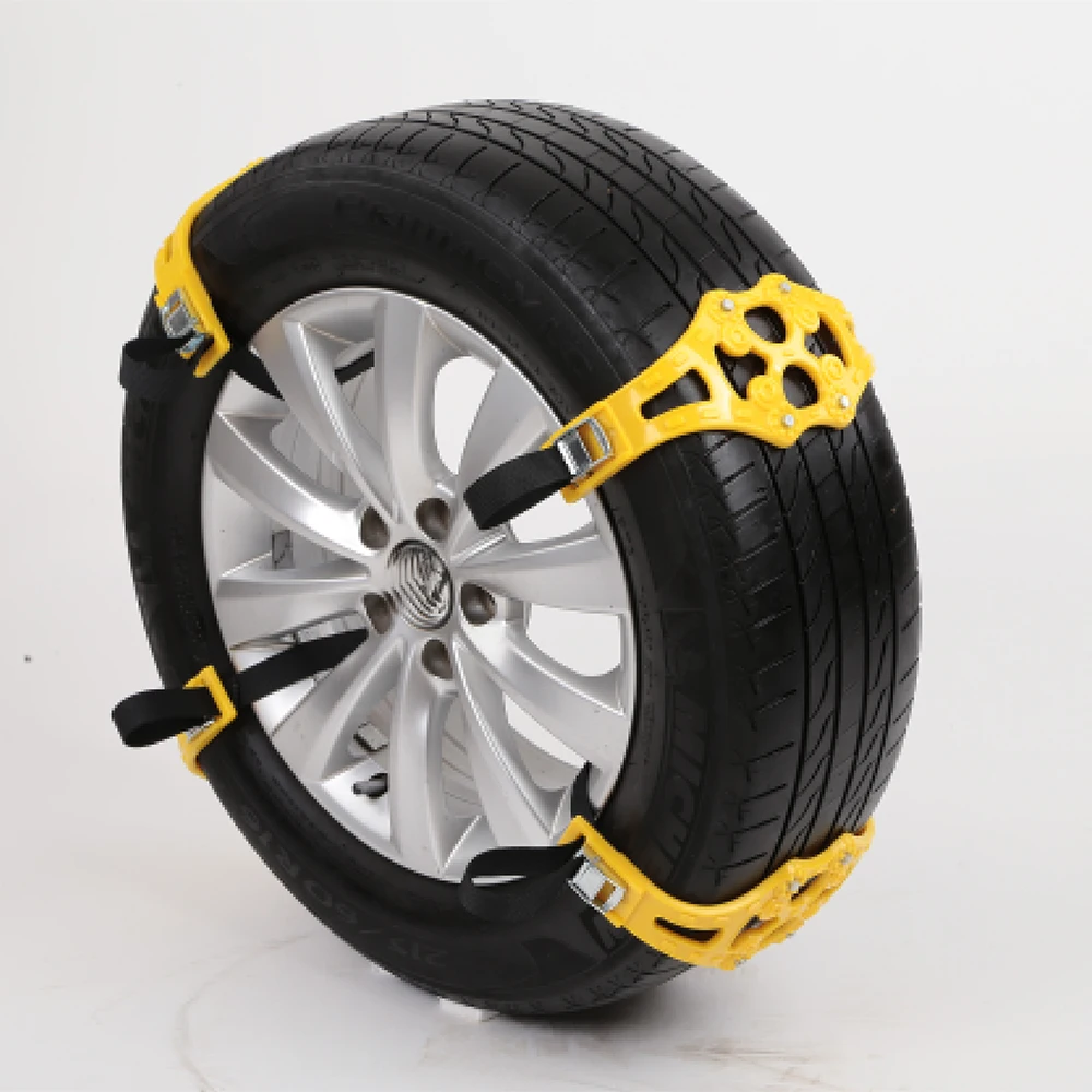 1pcs/set Car Anti-skid Safety Double buckle TPU Chains Winter Roadway Safety Tire Snow Snap Skid Wheel chains