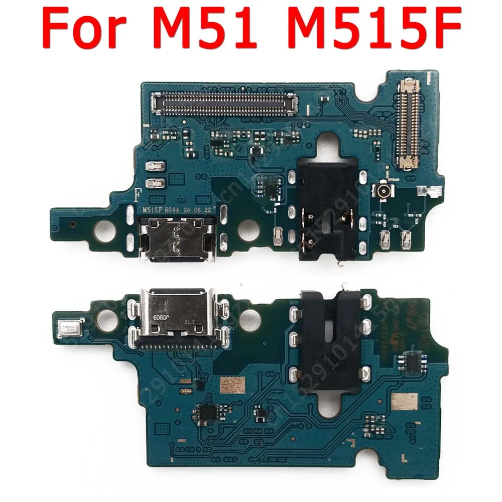 

Charging Port For Samsung Galaxy M51 M515F Charge Board USB Connector PCB Socket Dock Flex Replacement Spare Parts