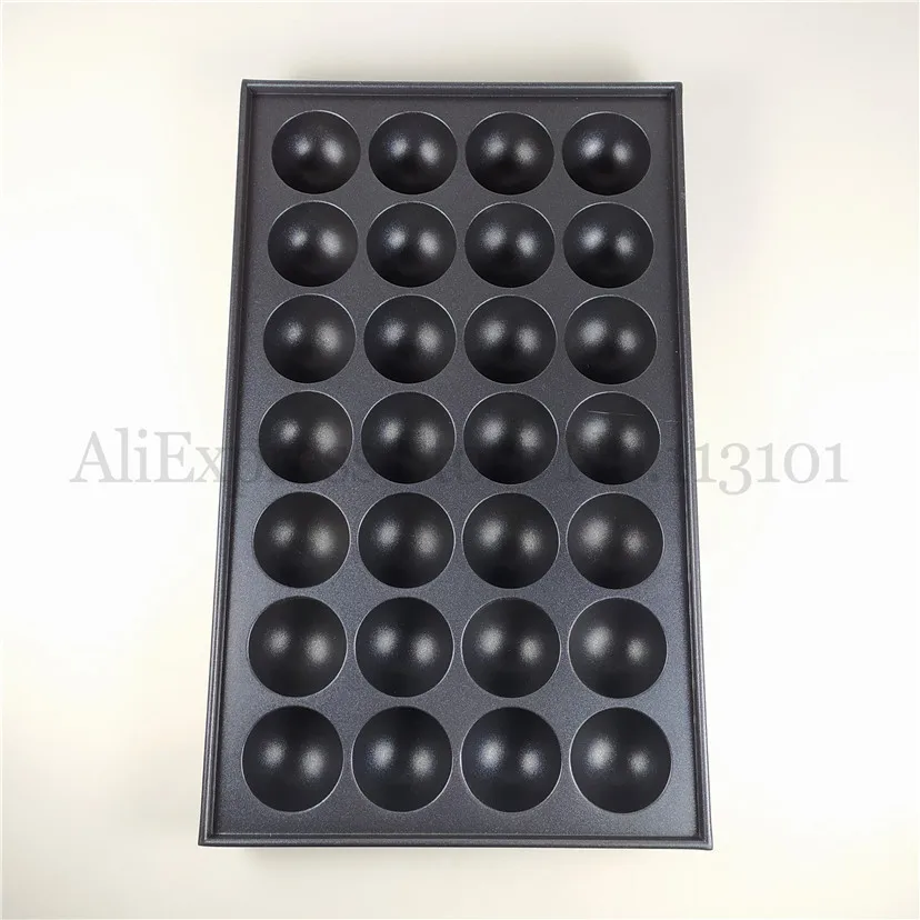 Nonstick Takoyaki Grill Tray Octopus Ball Plate Spare Part Of Takoyaki Stove Aluminium Alloy 28 Holes Diameter 40mm