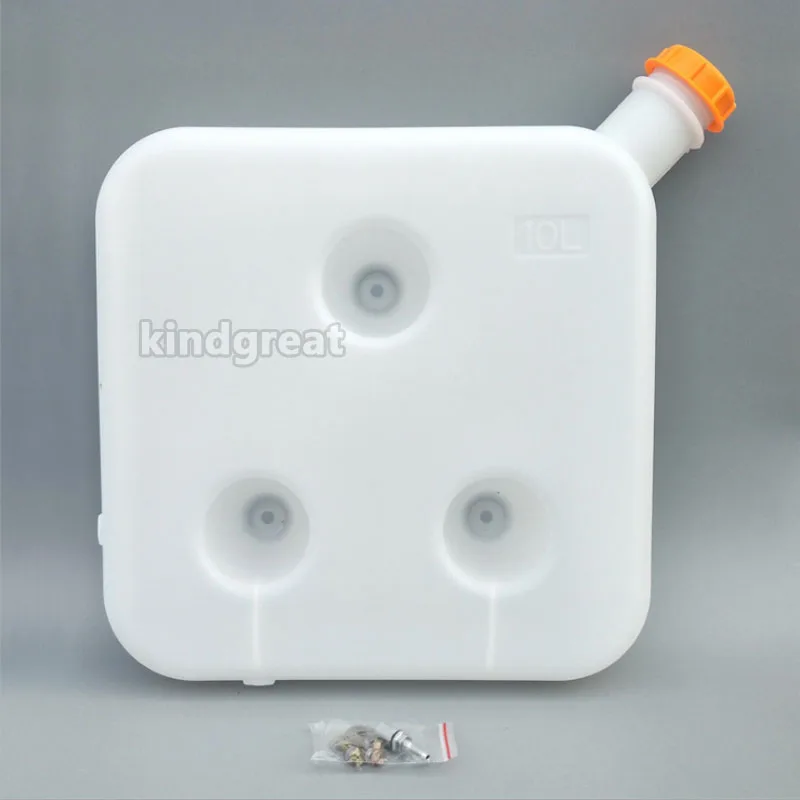 10L Oil Can Parking Heater Plastic Fuel Tank Crooked Mouth Three-Hole Thickened Independent Oil Drum Heater Accessorie