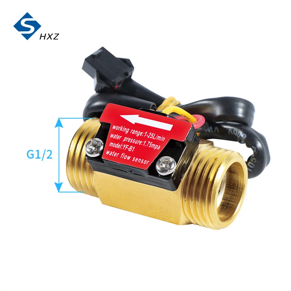 Imagem -06 - Interruptor Sensor de Fluxo de Água Industrial Sensor de Fluxo de Água Hall Interruptor Fluxômetro Sensor de Fluxo de Água 125l Min 1.75mpa Yf-b1 Dc518v g1 2