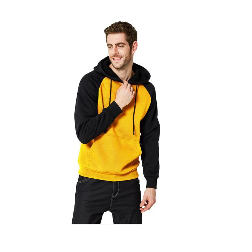 

New Men Casual Harajuku Sweatshirt Hoodies Male Solid Color Pullover Tops Spring Autumn Fashion Mens Hooded Sweatshirt Clothing