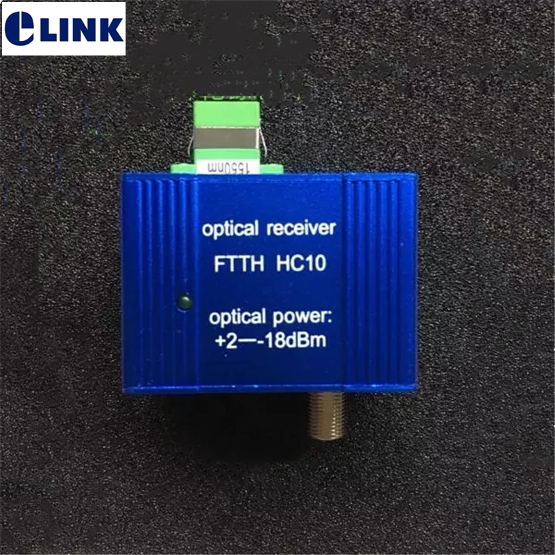 ELINK CATV Optical Receiver with Filter, FTTH, SC, APC, SM Singlemode, 1550nm, 2PCs, Free Shipping