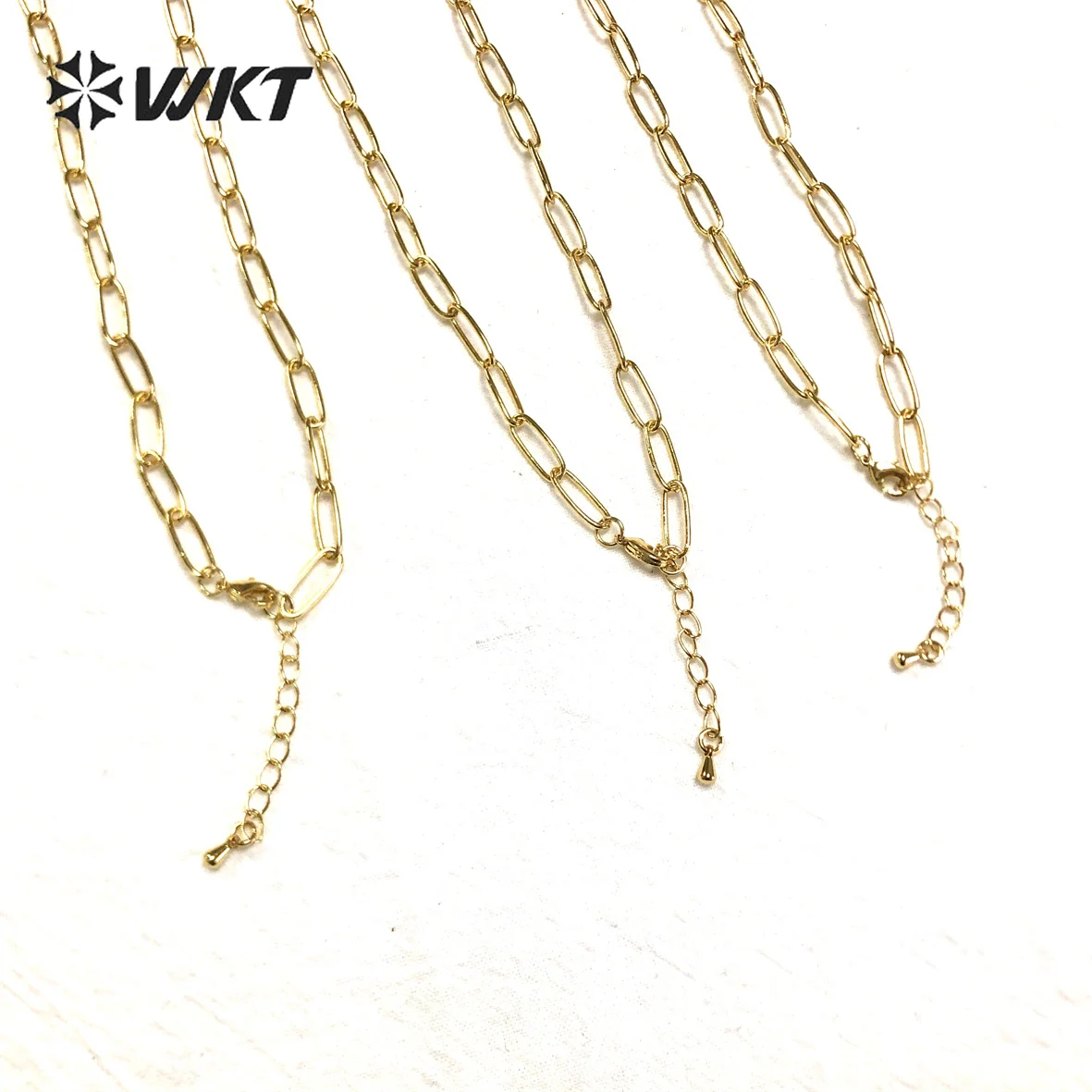 

WT-BFN025 WKT Beautiful and elegant High Quality Punk Choker Women Gold Color Open Chain Can link with Jewelry Connector 2 Style